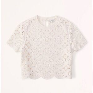 Abercrombie & Fitch Women’s White Lace Blouse